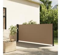 Maison Exclusive: Toldo de pared extensible, color taupe, 140 x 500 cm