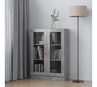 Maison Exclusive: Vitrina de pared, color gris hormigón, 82,5 x 30,5 x 115 cm, fabricada en material de madera