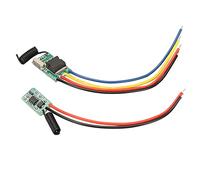MAJONMMERD Interruptor Remoto RF Mini Relé Interruptor Miniatura Momentáneo 433MHz Receptor DC6V-36V Transmisor DC5V-24V con 100m de Alcance para Paredes