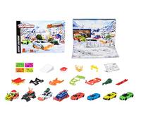 Majorette 212051026 - Calendario de Adviento (24 ventanas) - 8 vehículos Die Cast (5 exclusivos - Accesorios) - A partir de 3 años