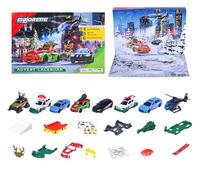 Majorette, Calendario de Adviento, Set de 8 Coches, Metal, 7,5 cm, Piezas de Taller, Accesorios Tuning, Pegatinas, Diorama Incluido, Caja Decorada, Ideal para Regalar, 3 años (8504107000)