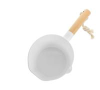 MAJORMENCH Cucharón de Plástico y Mango de Madera para Baño y Cocina, Diseño Simple y Capacidad Grande, Accesorio Práctico Hogar y Uso Diario