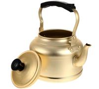 MAJORMENCH Tetera de Aluminio de 4l Resistente al Calor para Uso Doméstico y Estufa de Gas, Segura y Duradera, Adecuado para Amigos Amantes del Té