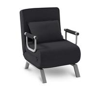 Makika Sillón Sofá Cama Plegable Reposabrazos Ajustable Tumbona Reclinable Relax