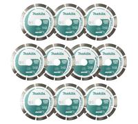 Makita 10 discos de corte diamantados Diamak 125 x 22,23 mm (10x D-80086)