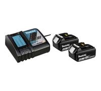 Makita 197490-7 Kit de Fuente de Alimentación LXT 18V 4Ah con 2 Baterías y Cargador Rápido