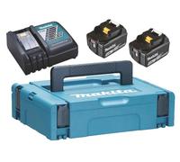 Makita 197624-2 Kit Energía 18V LXT Cargador DC18RC Baterías 2x5.0Ah MAKPAC