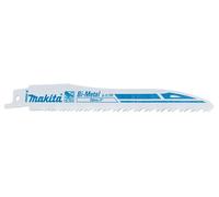 Makita Hojas de sierra rectas B-05044 – 152x0,9 mm BiM 6-11 TPI Madera/Metal 5 piezas
