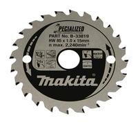 Makita Hoja de sierra circular B-33819 TCT 85 x 15 mm 24 dientes Laminado