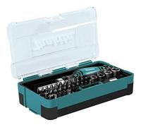 Makita - B-50289, juego de cabezas y trinquete (47 piezas)