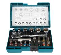 Makita B-54081 - Set puntas+llave carraca(21p), Multicolor
