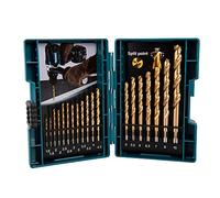 Makita – Juego de brocas B-67795 HSS-TiN para metal 19 piezas (1,5–5,5 mm)