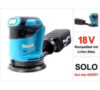 Makita BBO 180 Z Lijadora rotorbital a batería 18V / 125mm - Sin batería, sin cargador, sin maletín incluidos