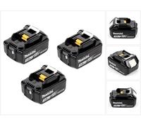 Makita BL 1830 B Batería de litio 18 V - 3,0 Ah con LED para lector de carga - Pack 3 unidades
