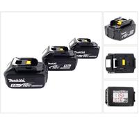 Makita BL 1850 B Batería Li-Ion 18 V - 5 Ah, 3 uds.