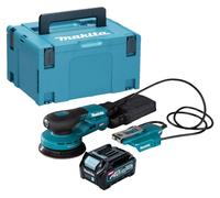 Makita BO 003 CGD101 Lijadora rotorbital sin cable 40 V máx. 125 mm 3,0 mm carrera Sin escobillas + 1x batería recargable 2,5 Ah + Makpac - sin cargador
