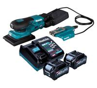 Makita BO 005 CGD201 Lijadora orbital sin cable 40 V máx. 80 x 130 mm 3,0 mm carrera Sin escobillas + 2x batería recargable 2,5 Ah + cargador