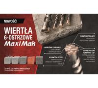 Makita broca de martillo maxi mak sds-max 45 x 340 mm, herramienta pro