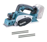 MAKITA - Cepillo Carpintero MAKITA DKP180Z 82mm 18V + 2 Juego Cuchillas Recambio