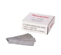 Makita Clavos sin cabeza F-31825 para clavadora DPT351, BPT350, AF500H 18 mm 0,6 mm