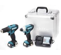 Makita Combopack CLX224X – Taladro DF33D y destornil – 12 V (2 x 1,5 Ah)