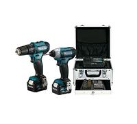 Makita Kit de herramientas Taladro HP331DZ + Atornillador TD110DZ con accesorios