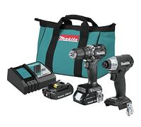 Makita CX205RB 18V LXT Sub-Compact Brushless Lithium-Ion 1/2 in. Cordless Hammer Driver Drill and Impact Driver Combo Kit with 2 Batteries (2 Ah)
