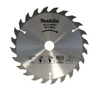 MAKITA - D-03333 Disco sierra circular , Standard TCT, 165 x 20 mm, 24 D MAKITA