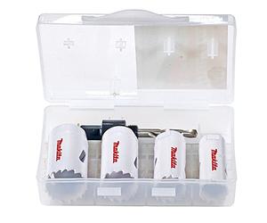 Makita D-33641 - Kit de sierras de corona 22 25 29 32 mm + adaptador + broca