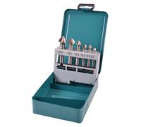 Makita Juego de avellanadores cónicos D-42204 – 6 piezas, caja de metal, corte 90°, Ø 6,3–20 mm