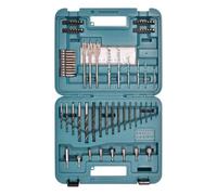 Makita D-47226 Juego de Brocas Brocas para Destornillador Insertos Brocas Metal Madera Ladrillo 77 Piezas en Estuche Rígido