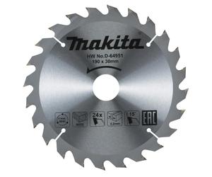 MAKITA - D-64951 Disco sierra circular , Standard TCT 190 x 30 mm, 24 D MAKITA