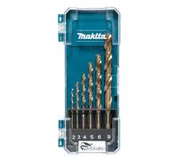 Makita Juego de brocas de metal D-75758 profesional, alta precisión, 6 piezas