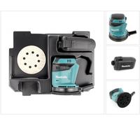 Makita DBO 180 ZE Lijadora rotorbital a batería 18V / 125mm + Plástico interior para Makpac - Sin batería, sin cargador, sin maletín incluidos