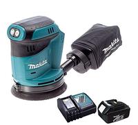 Makita DBO180Z - Lijadora orbital aleatoria de iones de litio de 18 V, 1 batería y cargador de 3 Ah