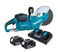 Tronzadora y cortadora de hormigón portátil makita dce090t2x1 de 230