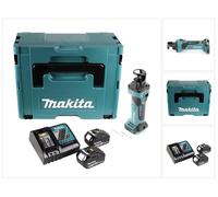 Makita DCO 180 RGJ cortadora rotativa sin cable 18 V 30.000 rpm + 2x batería recargable 6,0 Ah + cargador + Makpac