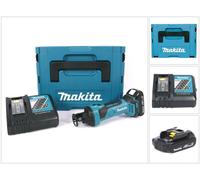 Makita DCO 180 RY1J Fresadora de corte a batería 18V / 6,35 mm en Makpac 1 + 1x Batería BL1815 1,5 Ah + Cargador DC18RC