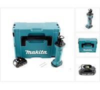 Makita DCO 180 Y1J 18 V cortadora rotativa sin cable en Makpac in atería BL 1815 N 1,5 Ah