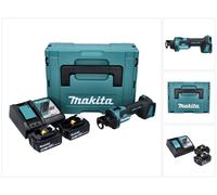 Makita DCO 181 RTJ cortadora rotativa sin cable 18 V 32000 rpm sin escobillas + 2x batería recargable 5,0 Ah + cargador + Makpac