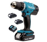 Taladro atornillador a batería Makita DDF 453 SYX4 18 V 42 Nm + 2 baterías de 1,5 Ah + cargador