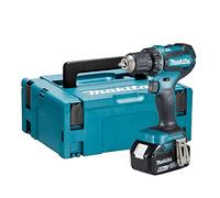 Makita Ddf485 g1J - Taladro atornillador de 50 Nm Bl Lxt 18 V + 1 batería de 18 V 6 Ah Li-Ion Bl1860B + estuche Makpac