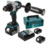Makita DDF492RG3J Atornillador y Taladro Inalámbrico con 3 Baterías de 6.0 Ah