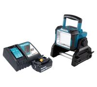Makita DEADML 811 RF1 Proyector inalámbrico para la construcción 14,4 / 18 V 3000 lm LED + 1x batería recargable 3,0 Ah + cargador
