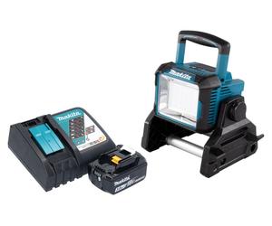 Makita DEADML 811 RF1 Proyector inalámbrico para la construcción 14,4 / 18 V 3000 lm LED + 1x batería recargable 3,0 Ah + cargador
