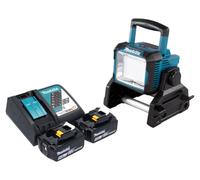 Makita DEADML 811 RT proyector inalámbrico para la construcción 14,4 / 18 V 3000 lm LED + 2x batería recargable 5,0 Ah + cargador