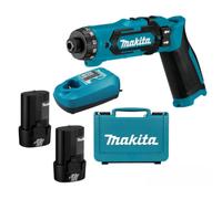 Makita DF012DSE 7.2V Taladro inalámbrico Driver 1.5Ah 2 Kit de batería