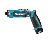 Makita DF012DSE Atornillador de impacto de 7,2V con 2 baterías de 1,5Ah y maletín