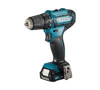 Makita df333dsae taladro 1700 rpm sin llave 1,2 kg negro, azul