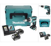 Makita DFS 250 RFJ Atornillador a batería 18V / Brushless + Makpac 2 + 2x Batería 3,0 Ah + Cargador DC18RC